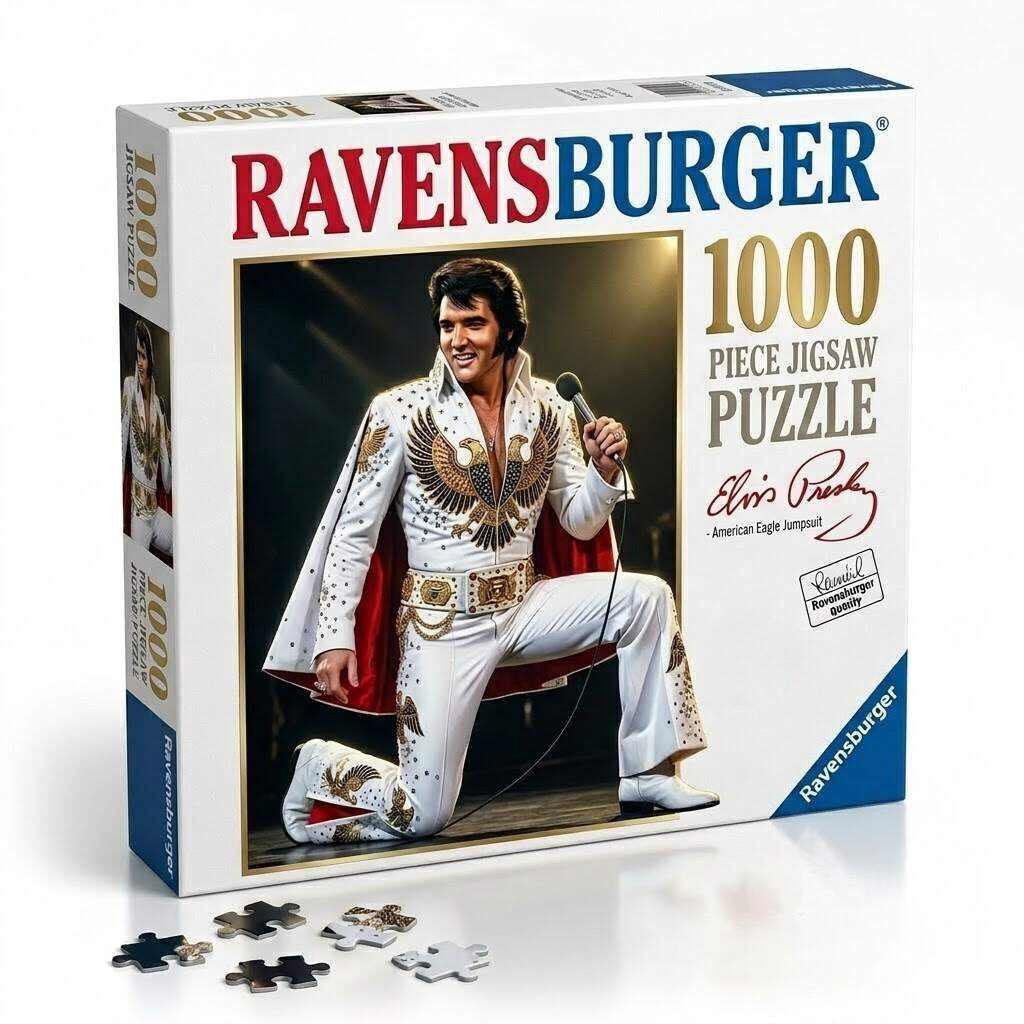 Elvis Presley American Eagle Jumpsuit 1000-Piece Ravensburger Jigsaw Puzzle