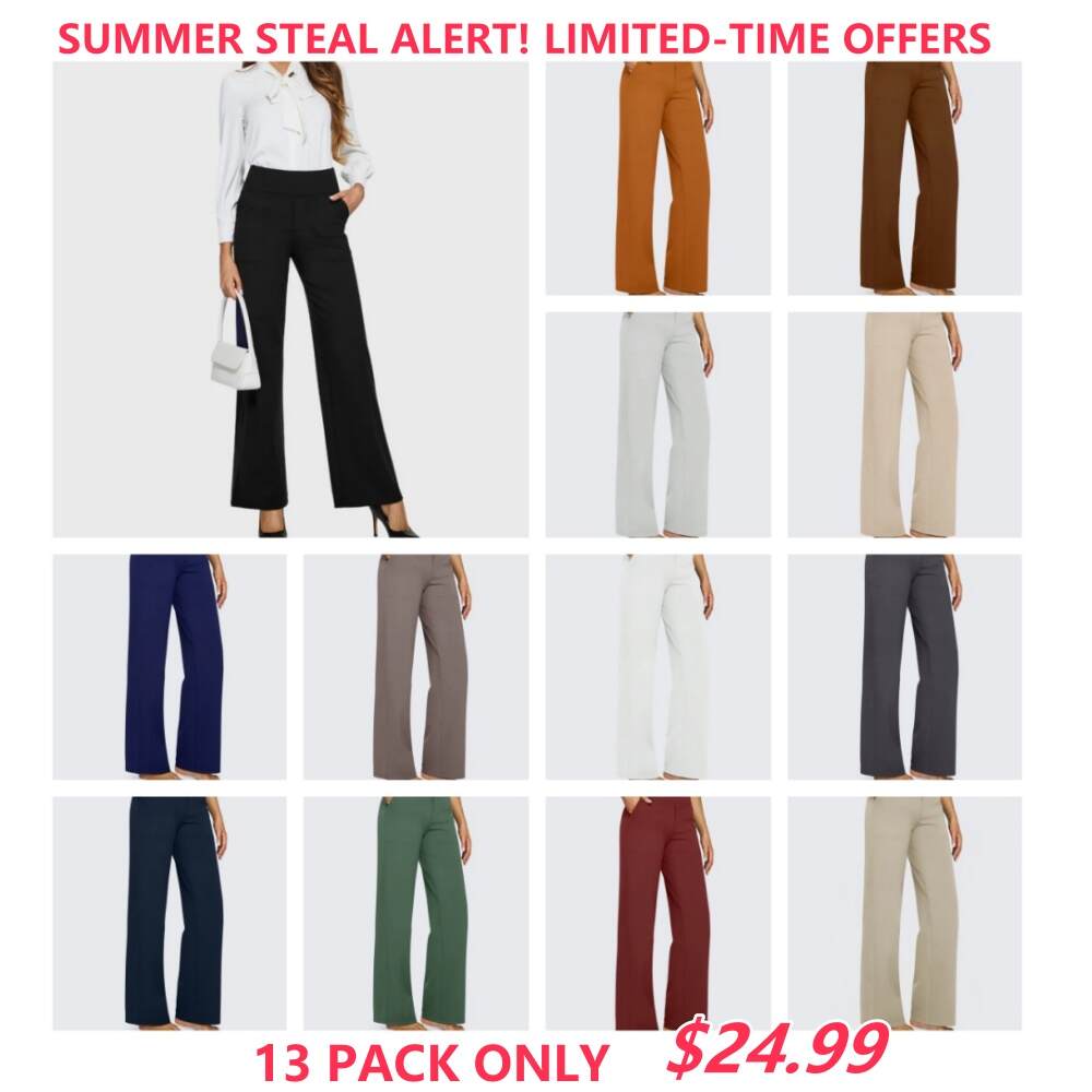 13-Pack Wide leg Yoga Pants
