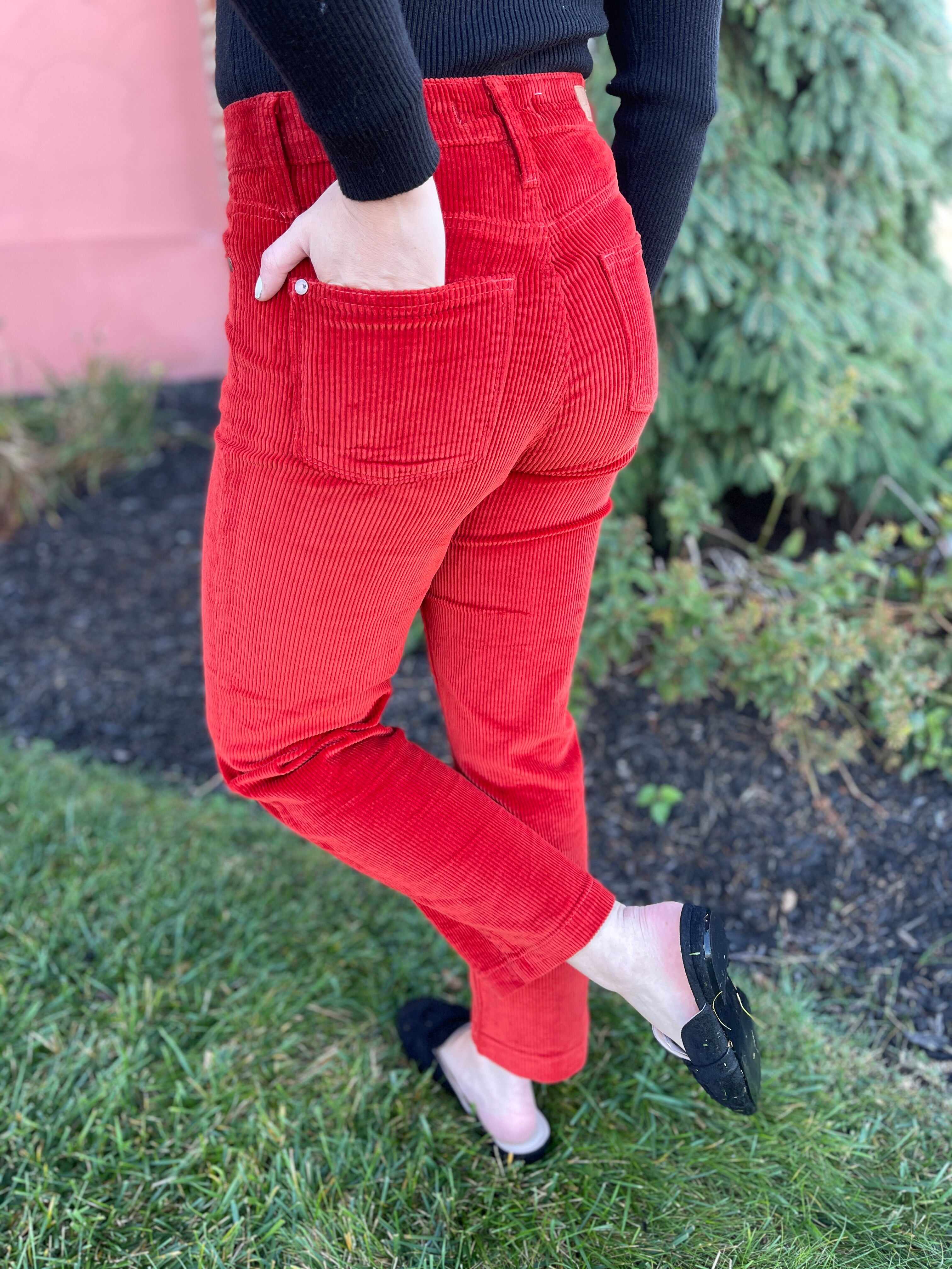 Plus/Reg Spice Up Your Life Corduroy Pants