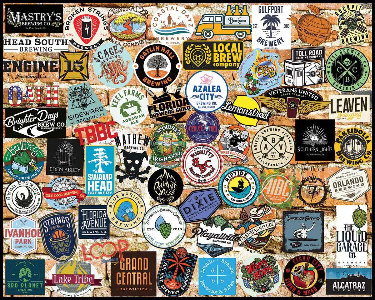 Florida Craft Beer (1784pz) - 1000 Piece Jigsaw Puzzle