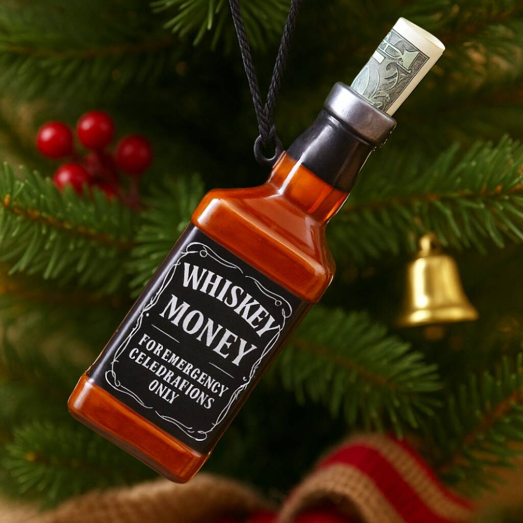 Whiskey Money Holder Ornament