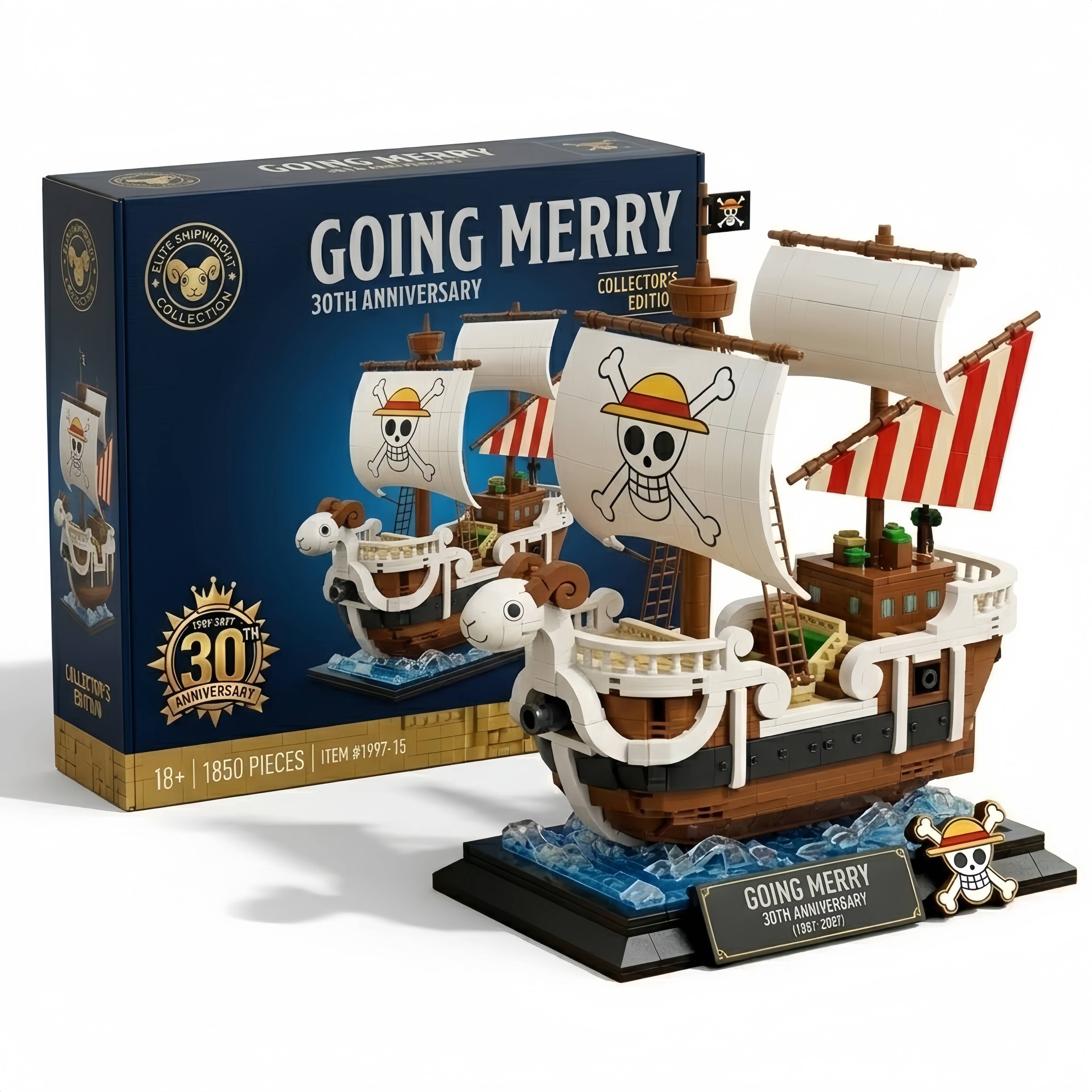 One Piece 30th Anniversary - Pirate Ship Building Brick Set⚓