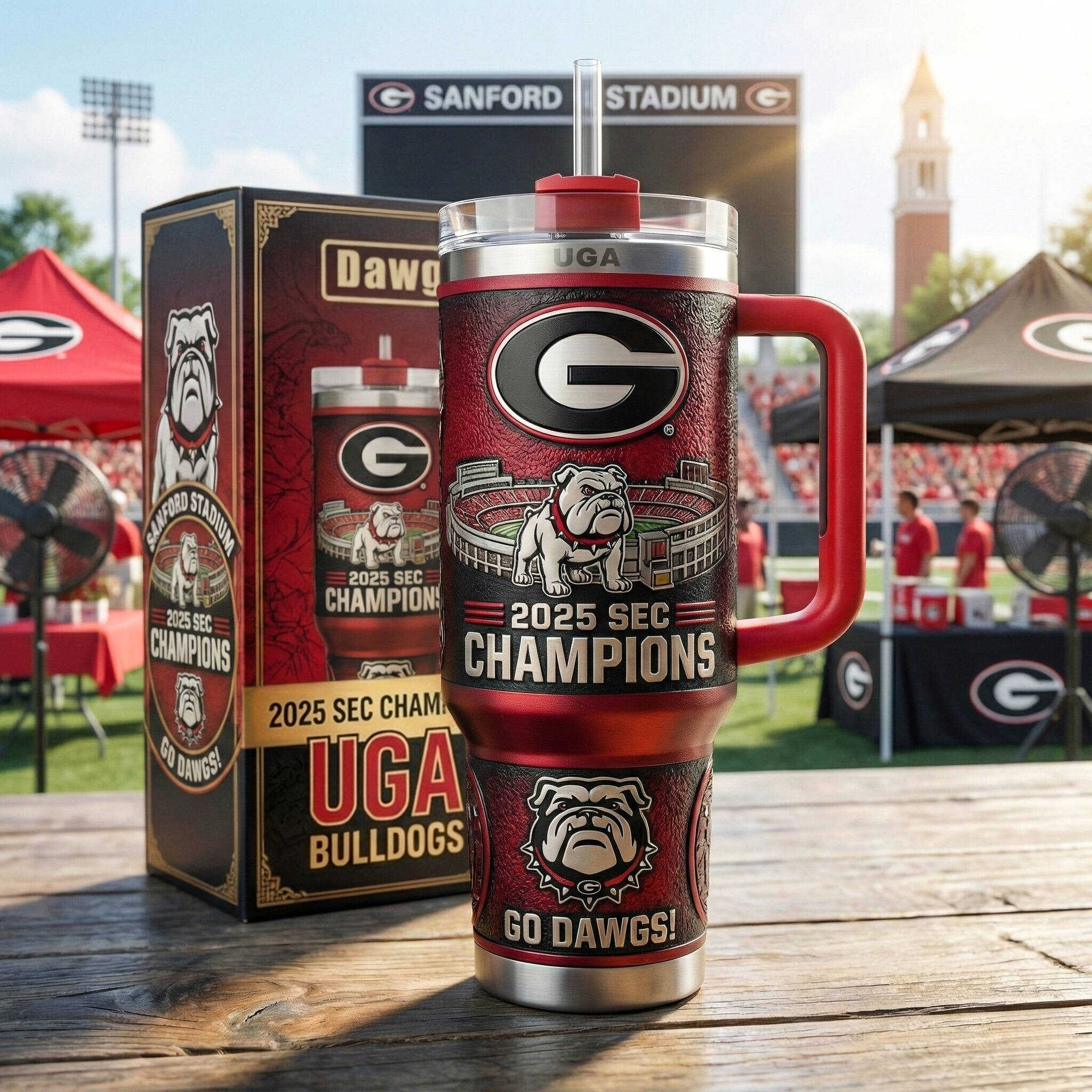 2025 SEC Champions UGA Bulldogs Limited Edition Tumbler