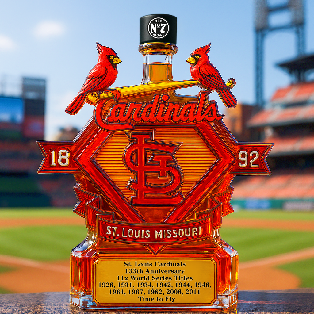 St. Louis Cardinals Glory Whiskey Bottle