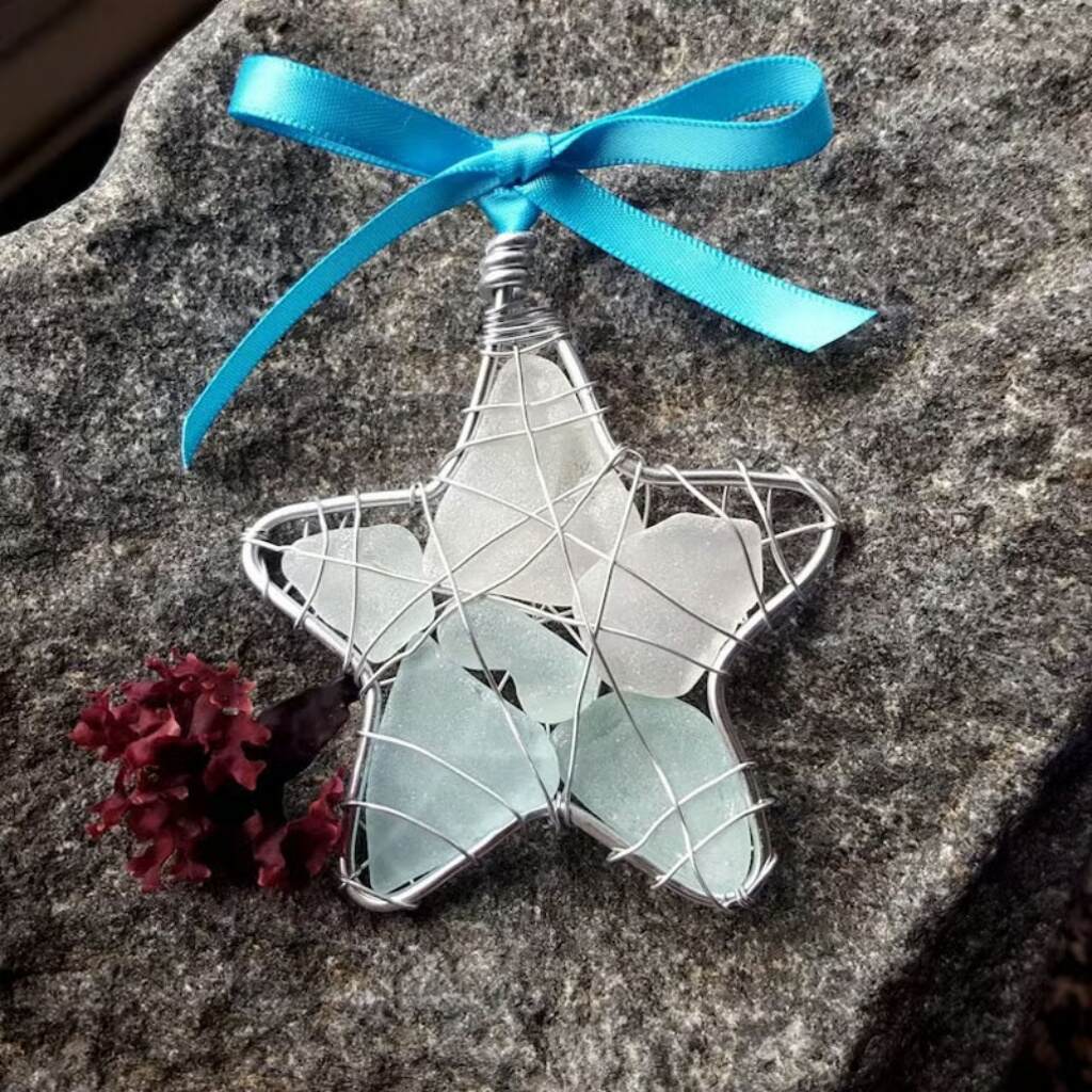 Handmade Sea Glass Ornaments