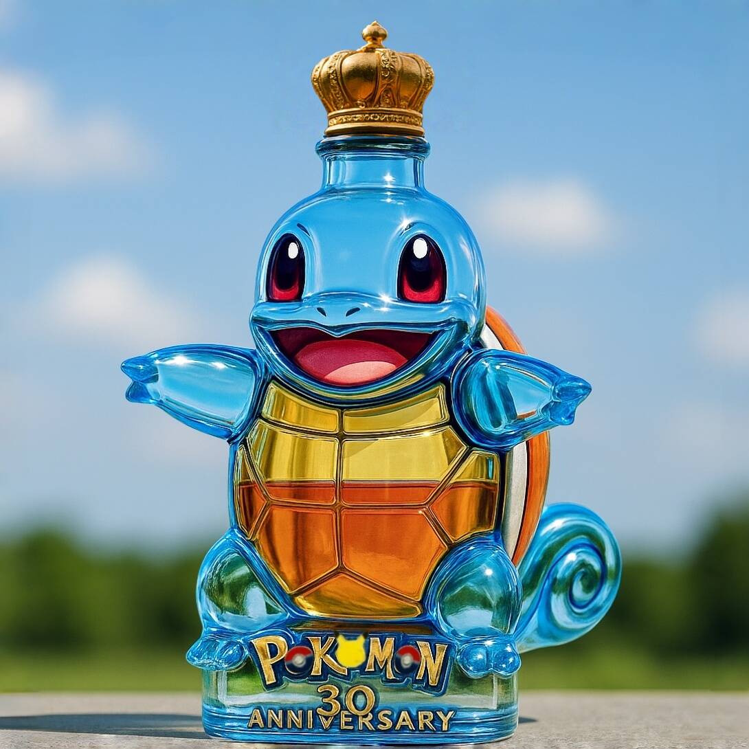 30th Anniversary Squirtle Whiskey Bottle