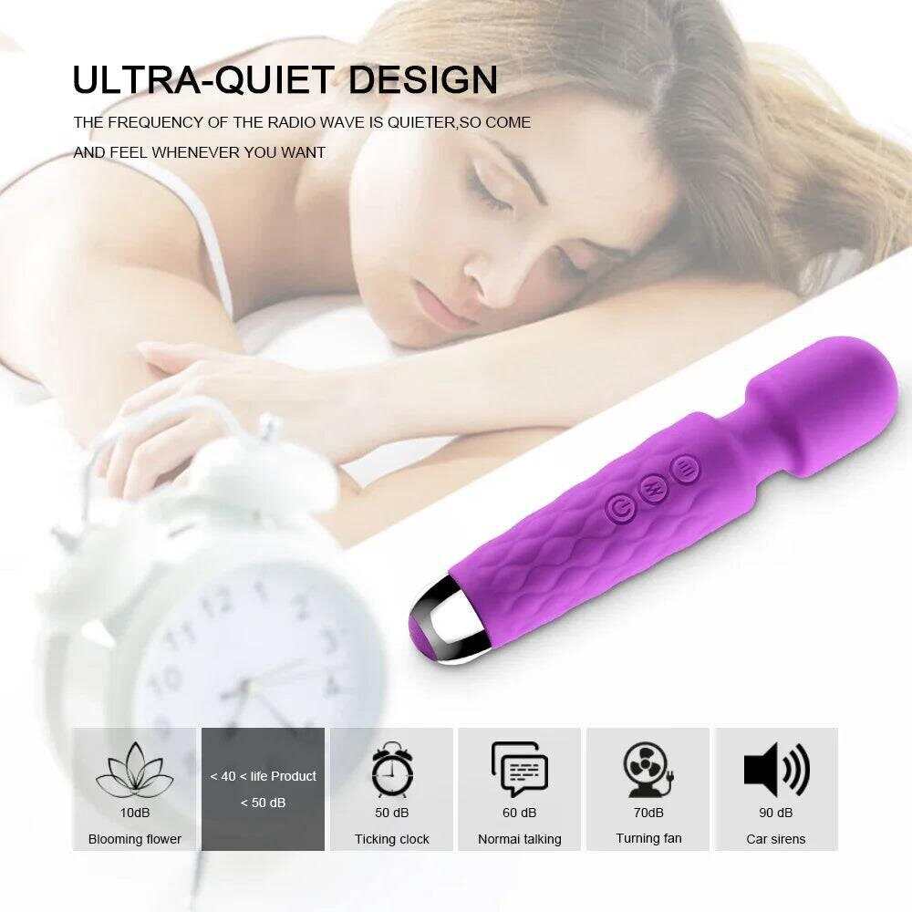 New Power Wand Massager – 10 Speeds, G-Spot & Clitoral Vibrator