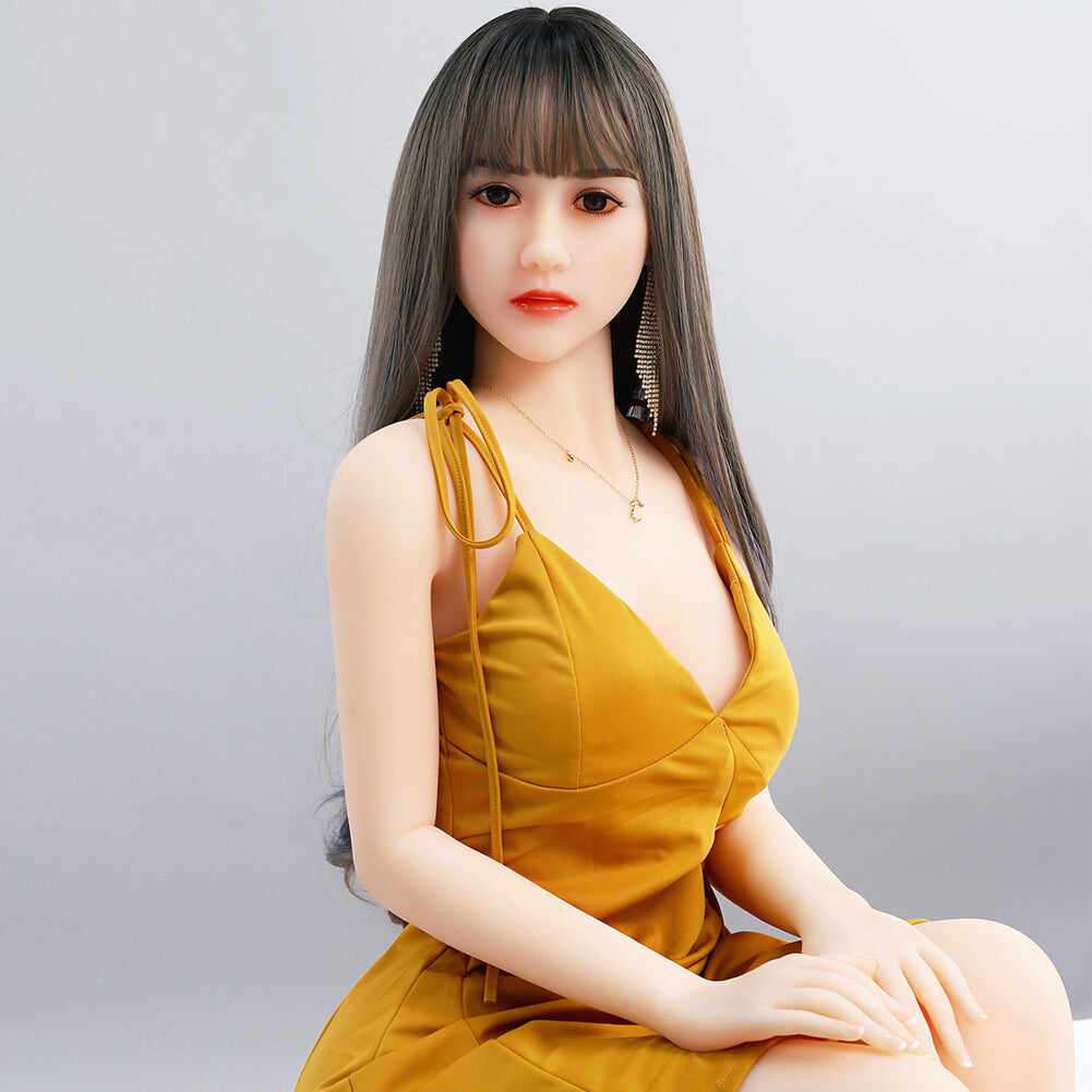 Daisy 5ft41 / 165cm 37 Head TPE  Small Breast Real Asian Full Size Sex Doll