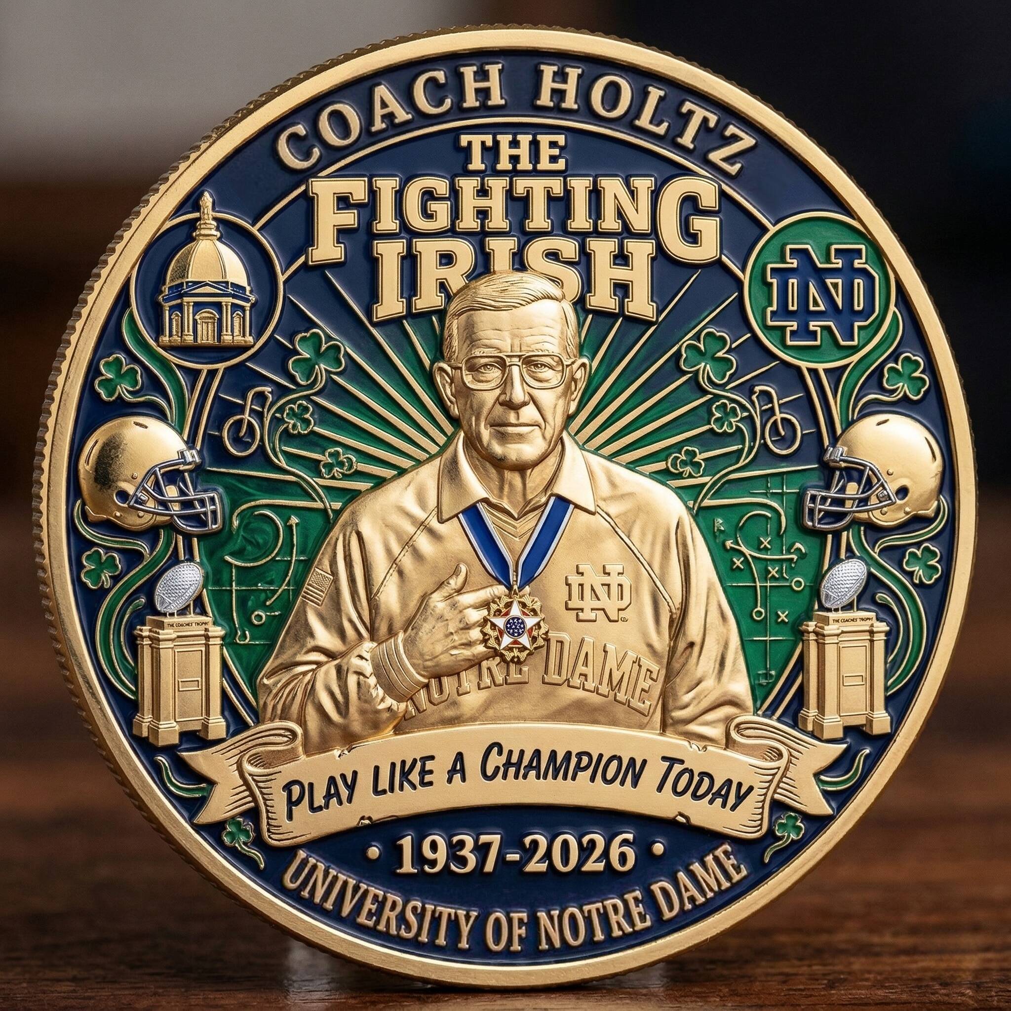 Legendary Coach Lou Holtz Commemorative Coins