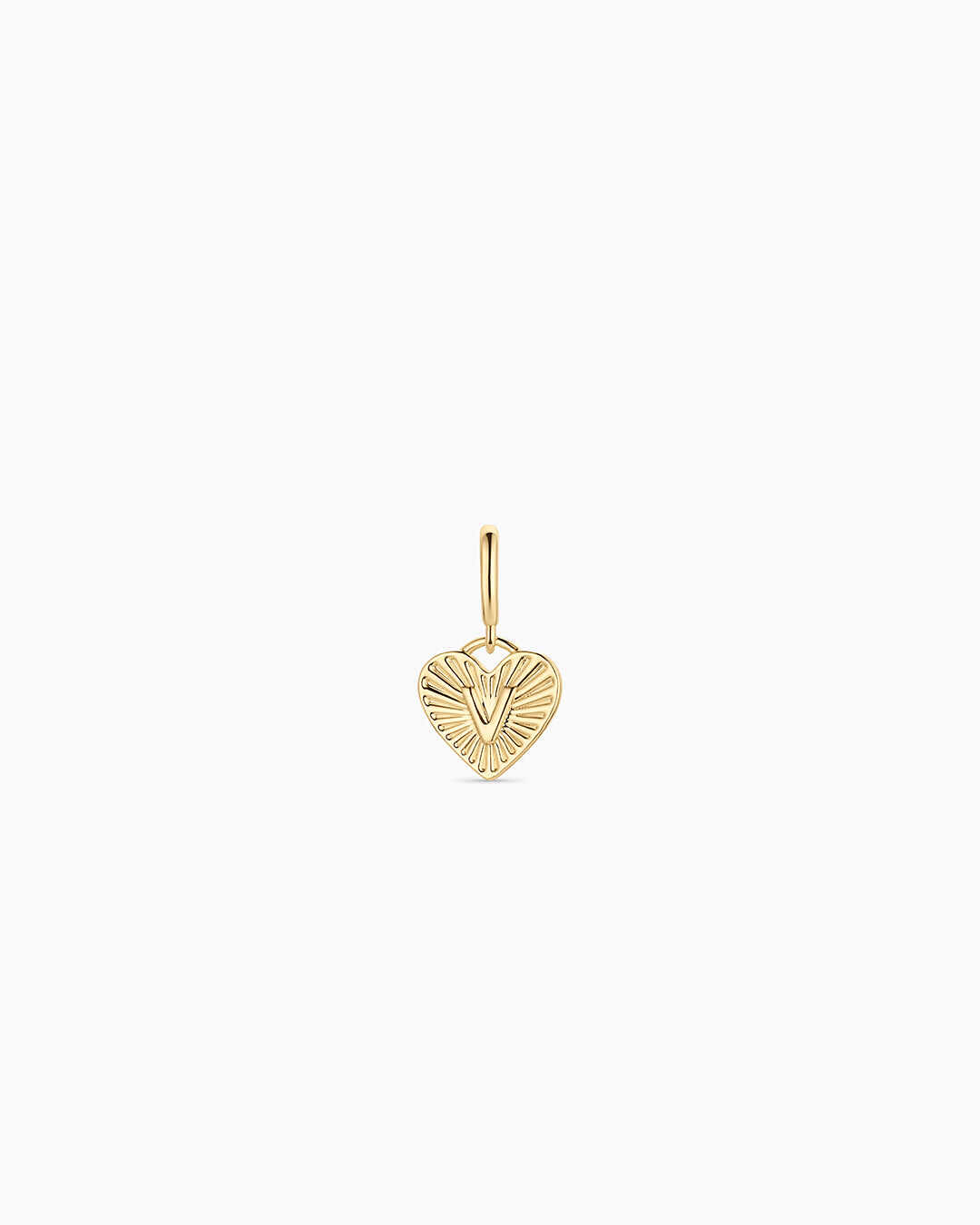 Vintage Heart Alphabet Parker Charm