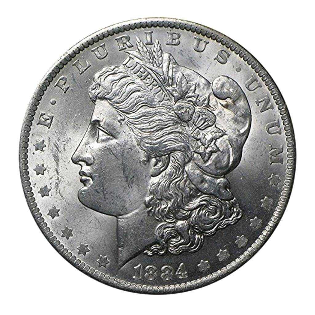 1884 CC Morgan Commemorative Silver Dollar Brilliant Uncirculated (BU)