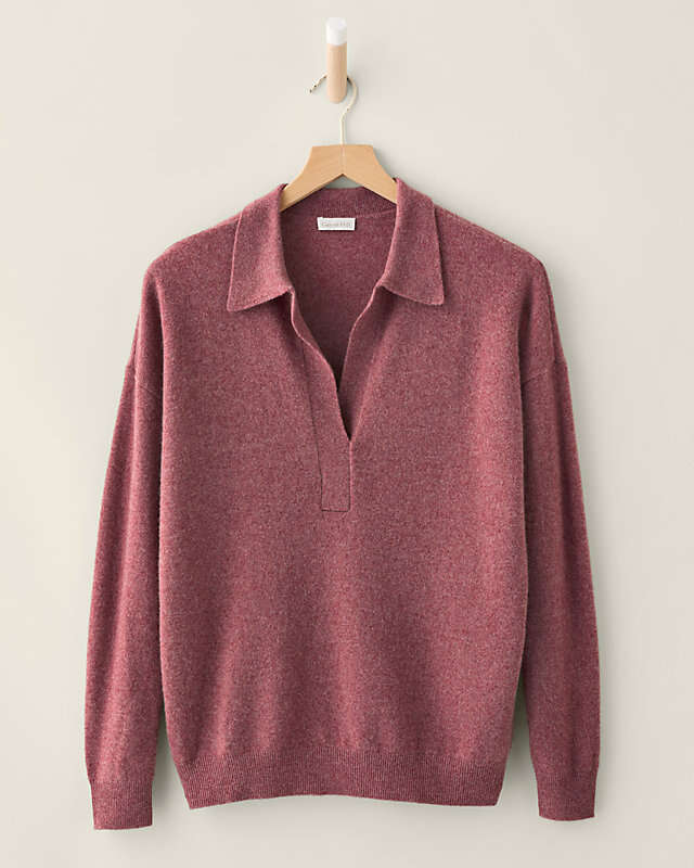 Cashmere Polo Sweater