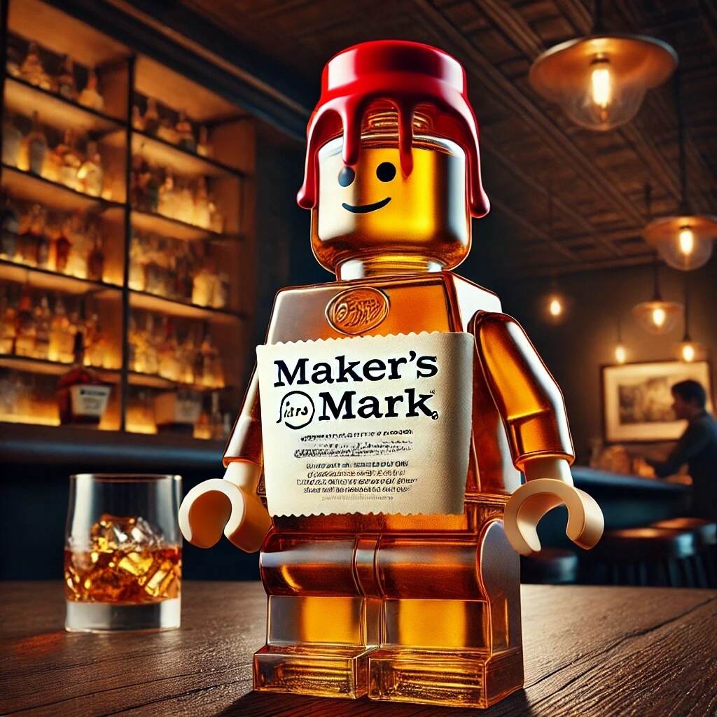 LEGO Minifigure Whiskey Bottle