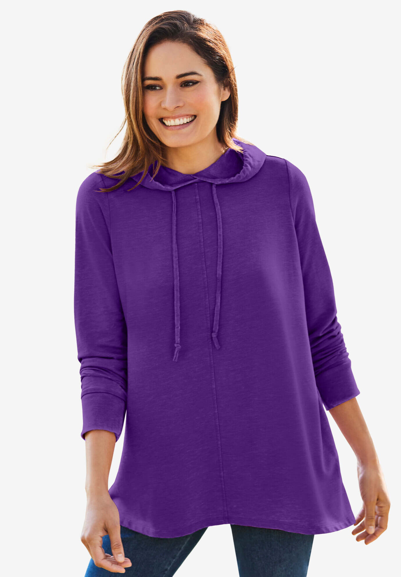 Cloud Bliss Pleat-Back Swing Sweatshirt