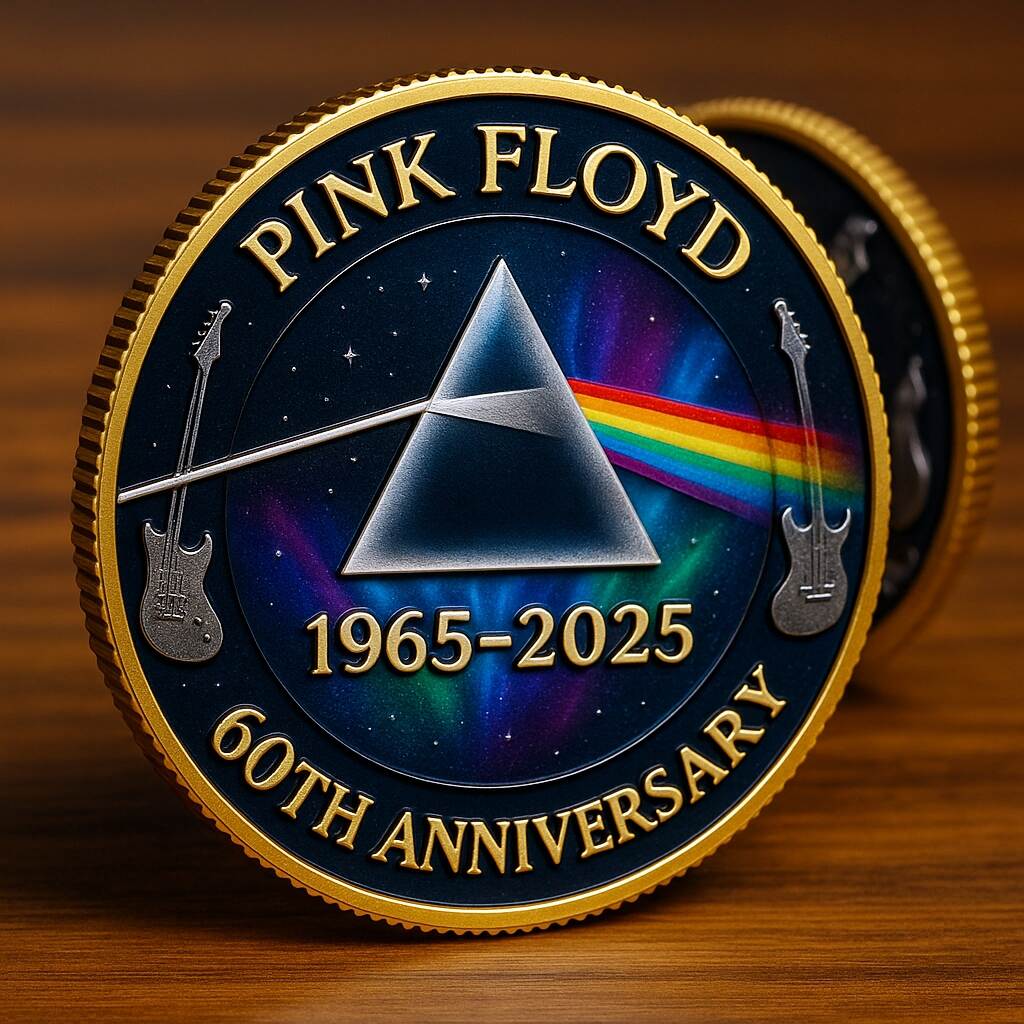 Pink Floyd 60th Anniversary Commemorative Coin
