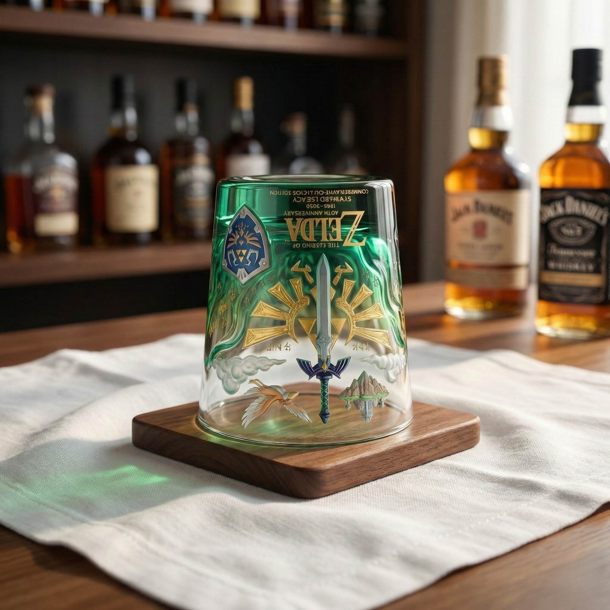 🥃 The Legend of Zelda – 40th Anniversary Whiskey Glass