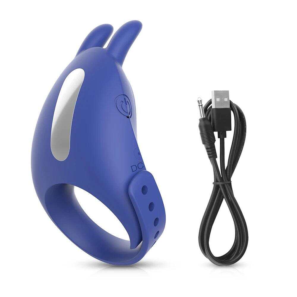 Adjustable Vibrating Cock Ring with Remote Control – Ejaculation Delay & Clitoris Stimulation
