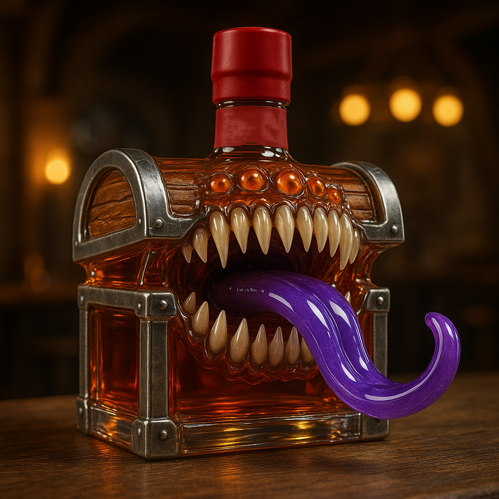 Mimic Chest Whiskey Bottle