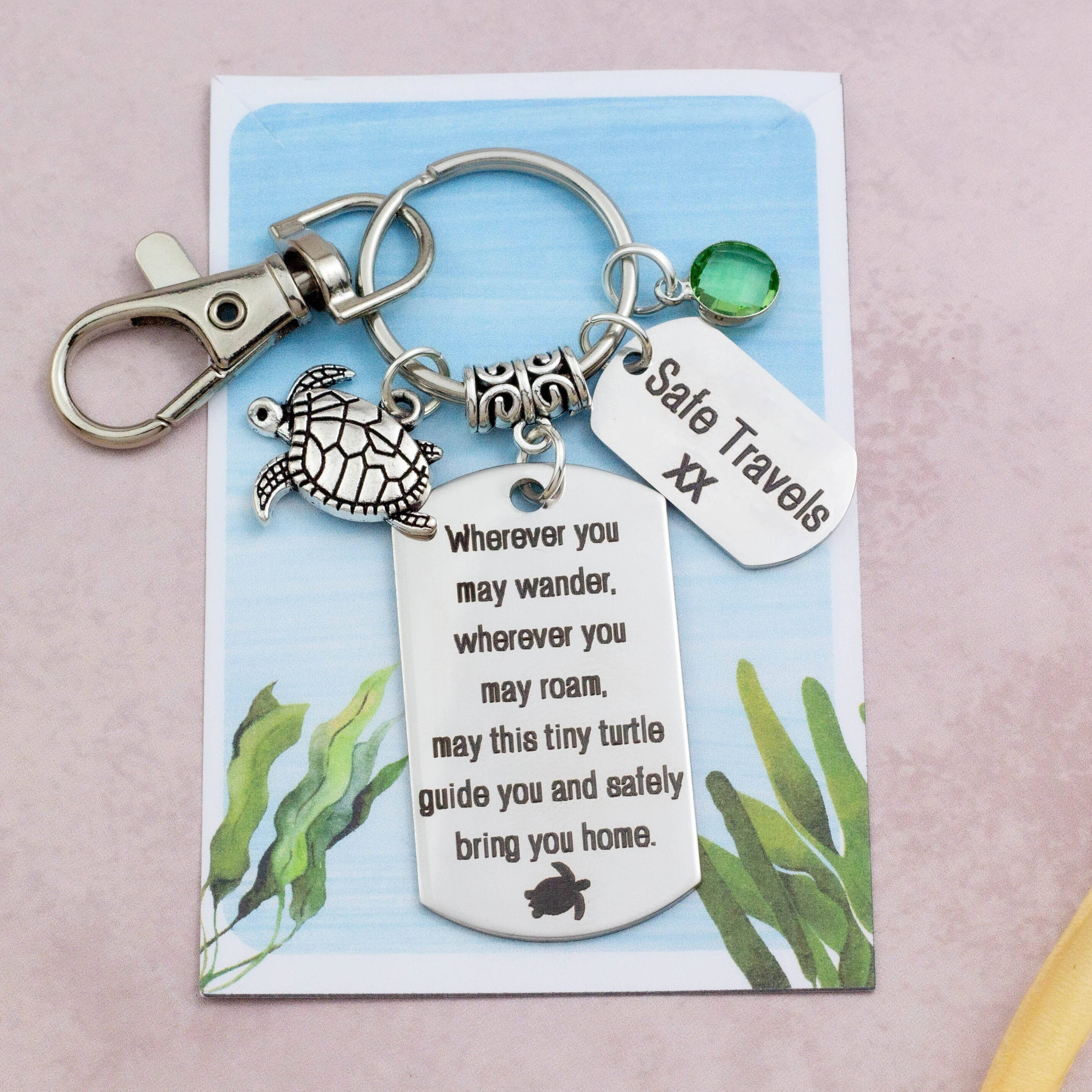 Travel Turtle Keyring | Good Luck Charm