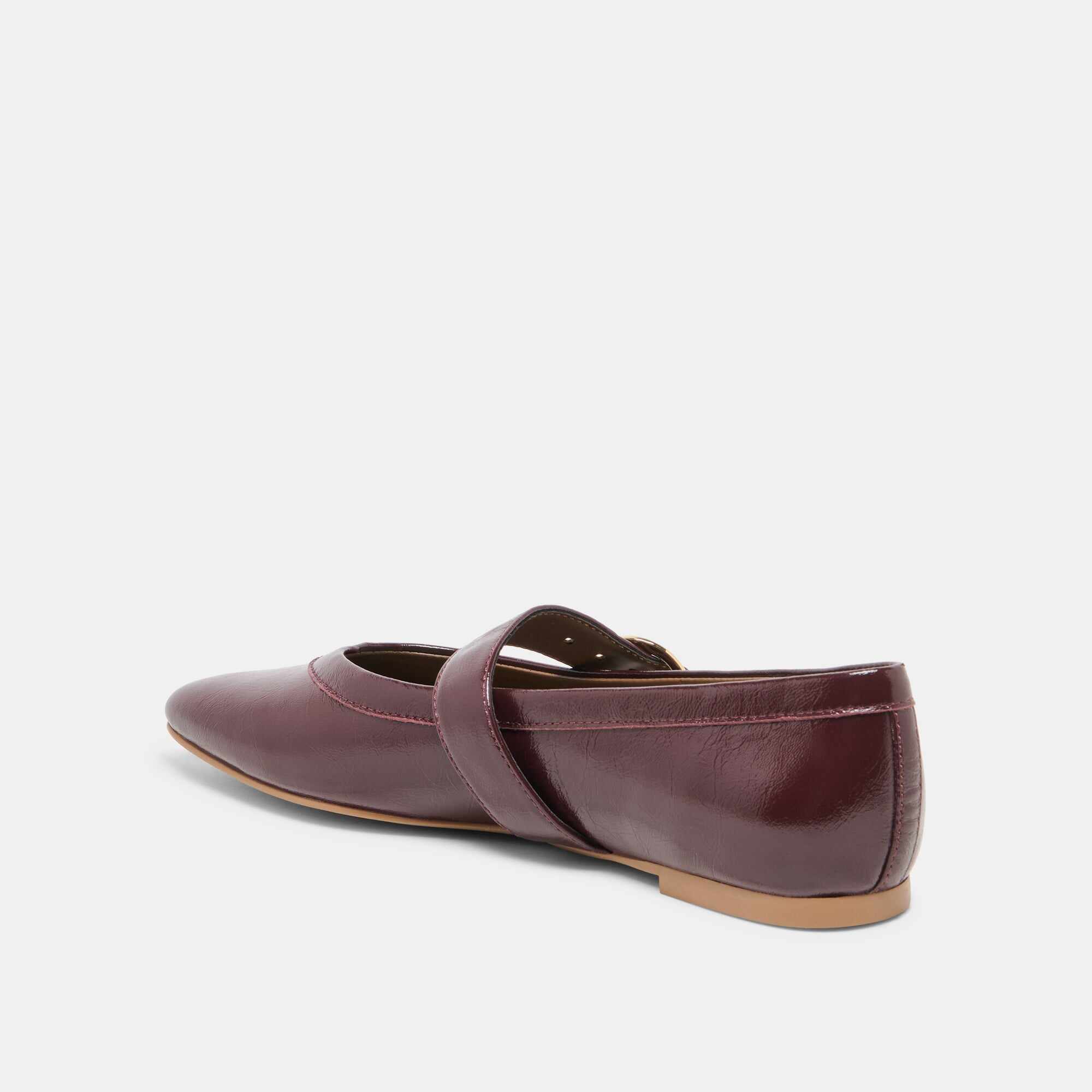 MIKEL BALLET FLATS PLUM LEATHER