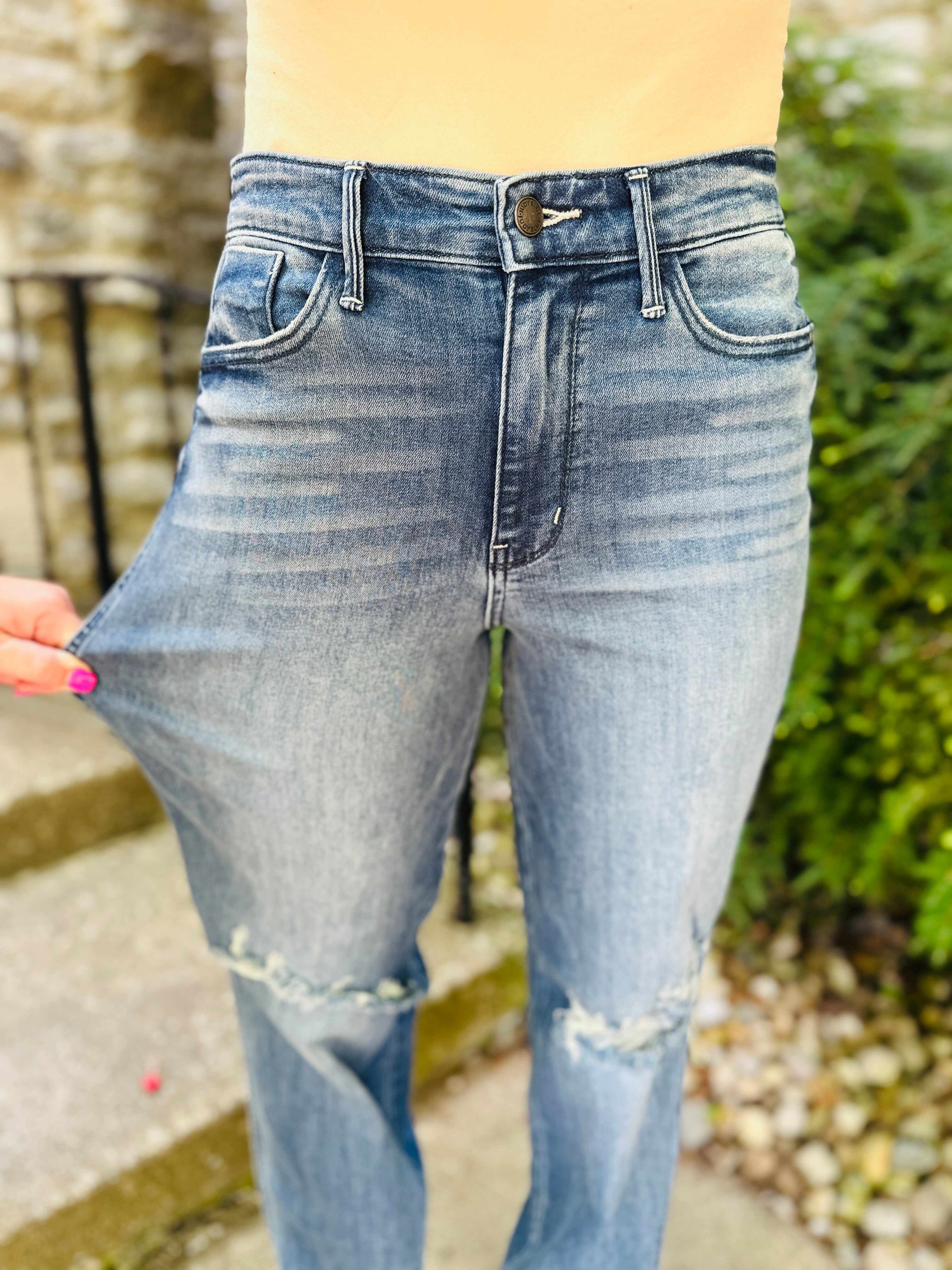 REG/CURVY Straight Up Wide Leg Straight Jeans