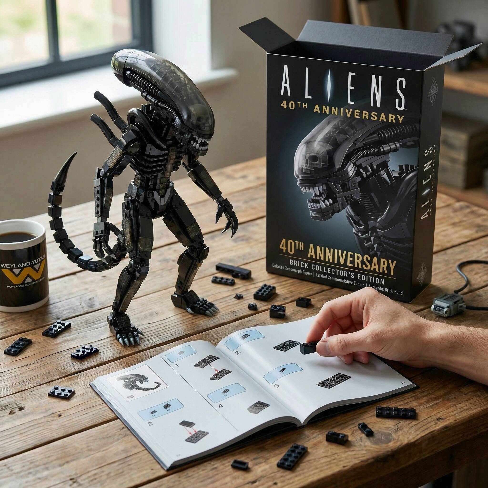 Aliens 40TH Anniversary Commemorative Brick Set