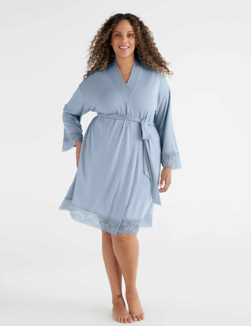 Lace Trim Robe
