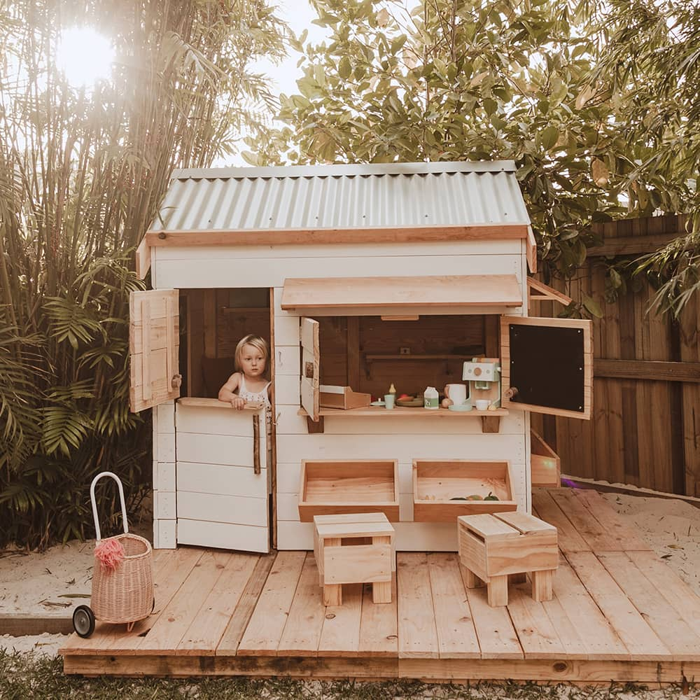 SIGNATURE STYLE: PITCHED ROOF WOODEN CUBBY HOUSES