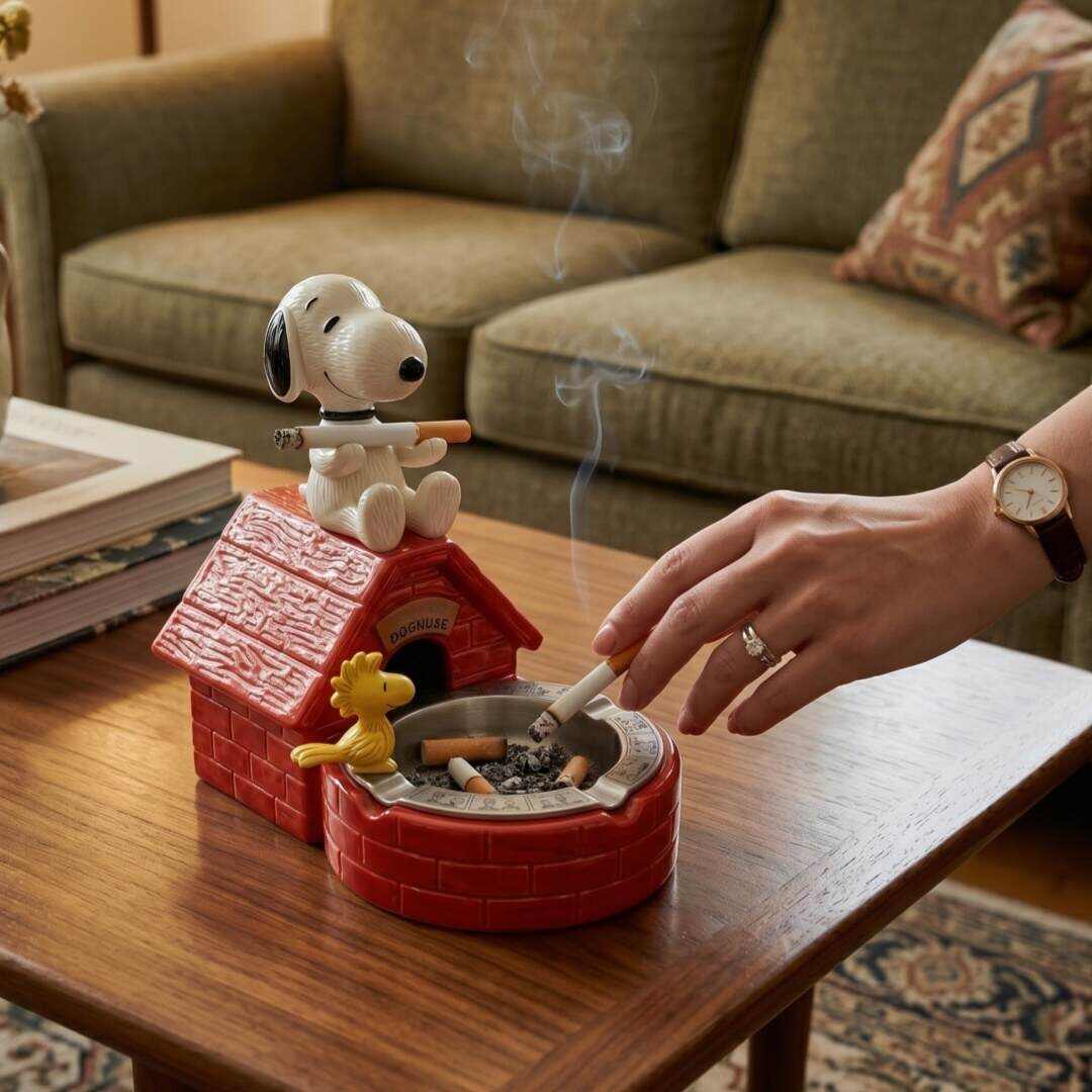 🐶💙 Snoopy Doghouse Ashtray