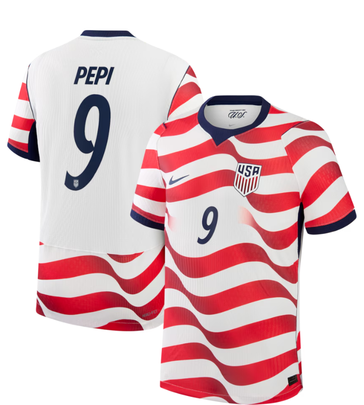 Ricardo Pepi USMNT Nike 2026 Home Match Authentic Jersey - White