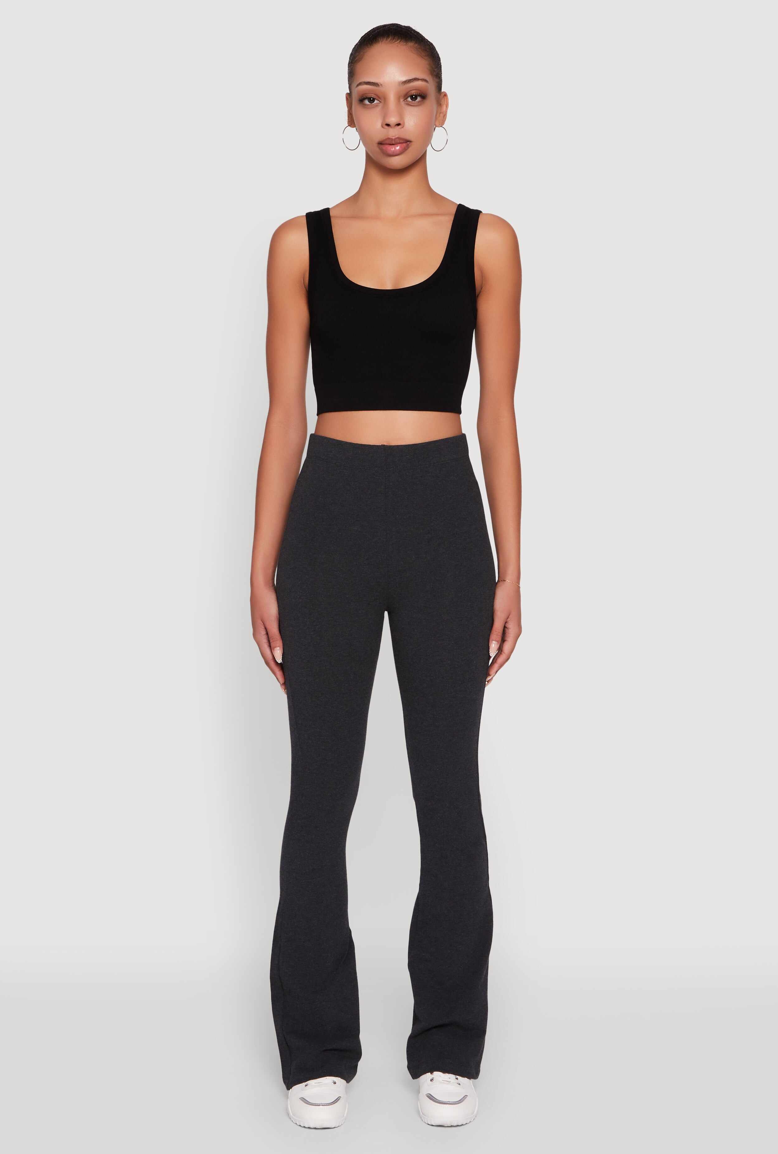 High Waisted Slim Bootcut Yoga Pants