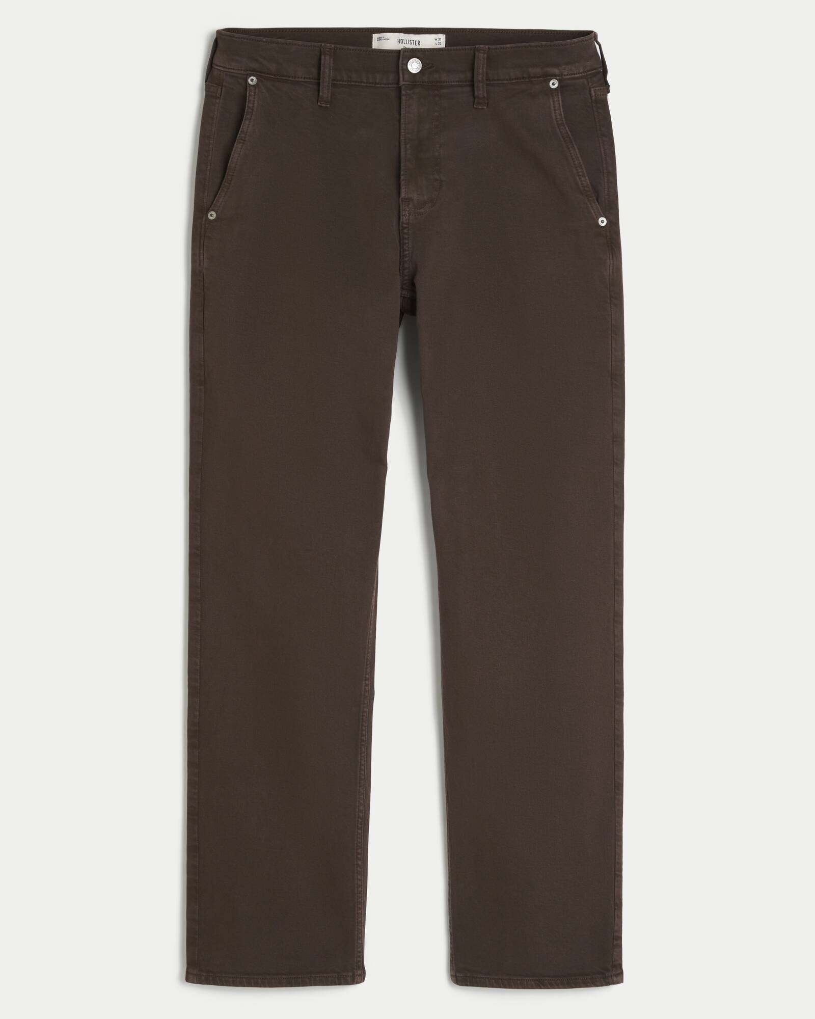 Light Wash Straight Jeans
