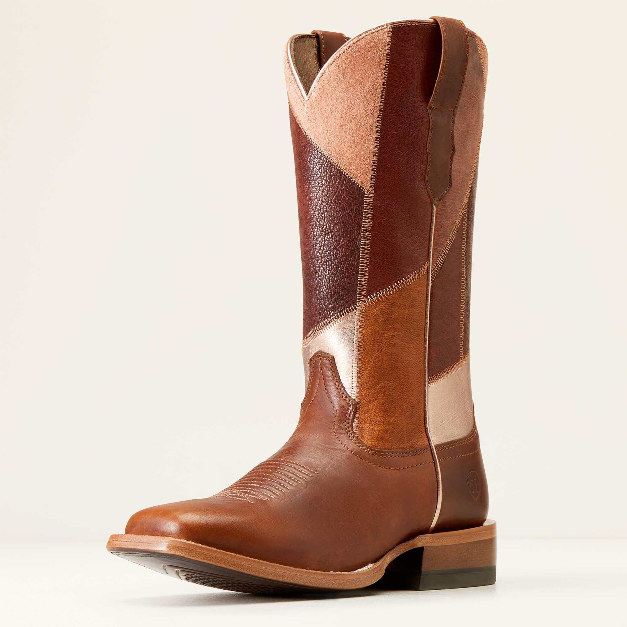 Frontier Patchwork Western Boot