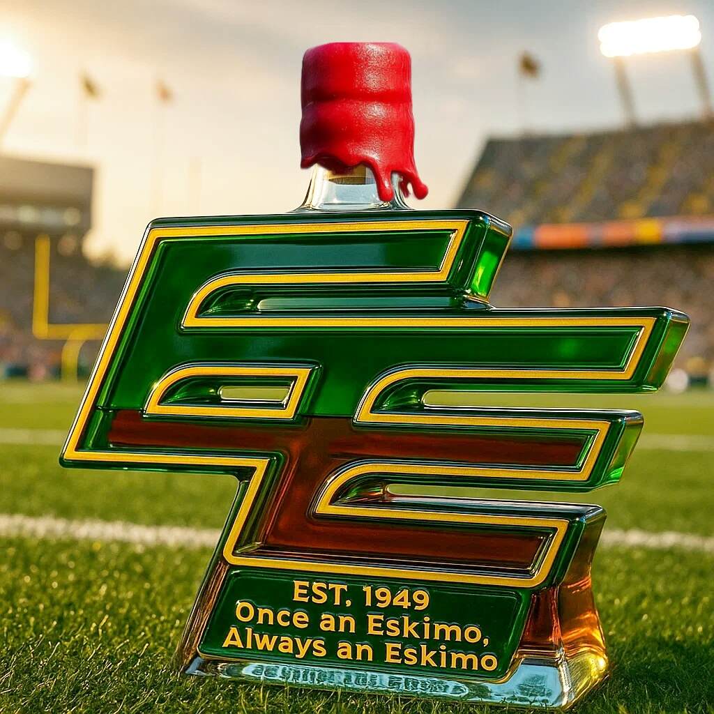 Edmonton Elks Limited Edition Whisky Bottle