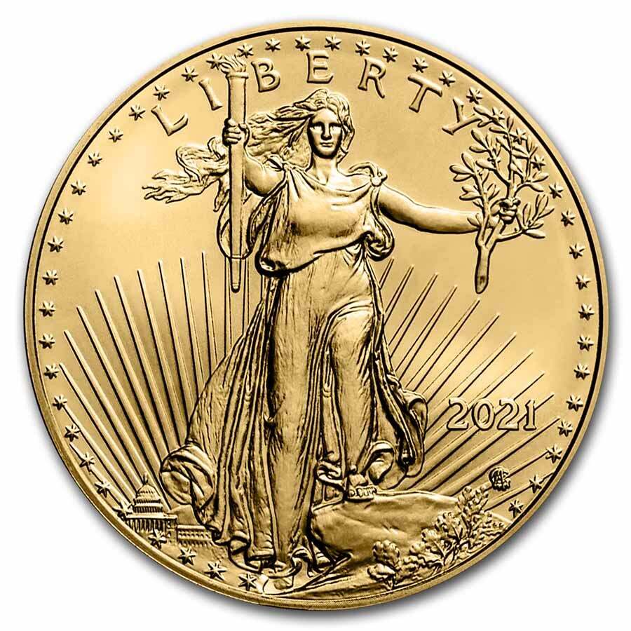 2021 1 oz American Gold Eagle Coin BU