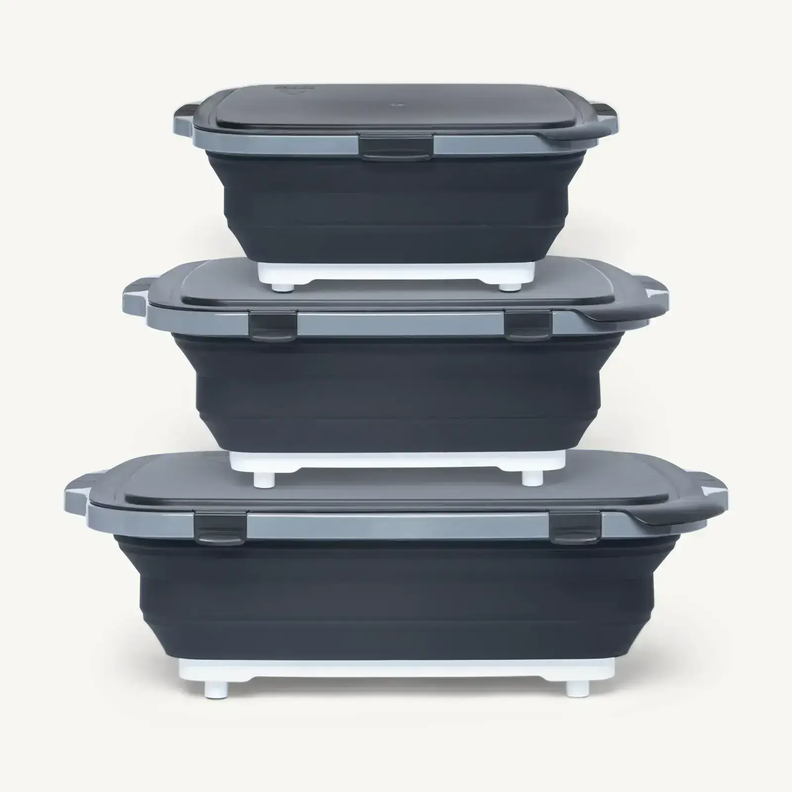 3pc Collapsible BBQ Prep Tub Set