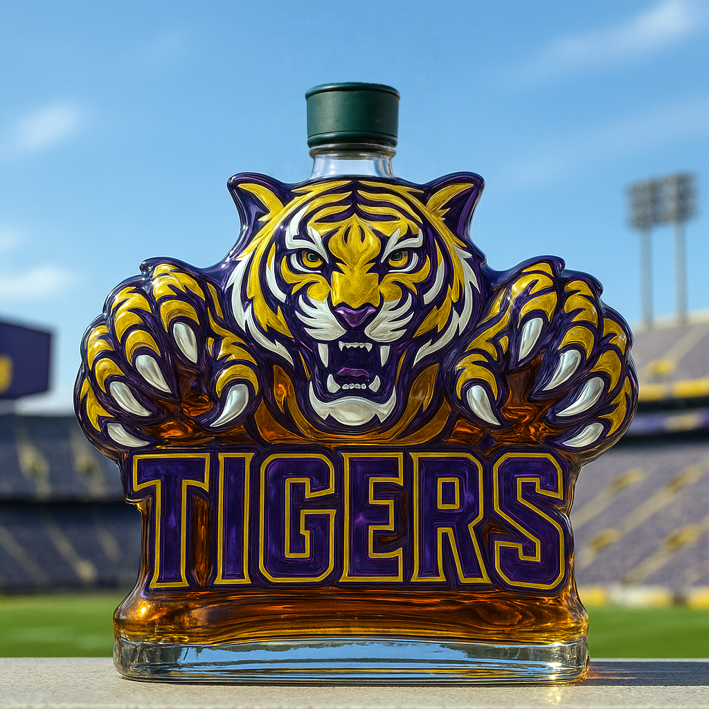 LSU Tigers Limited Edition Whiskey Bottle