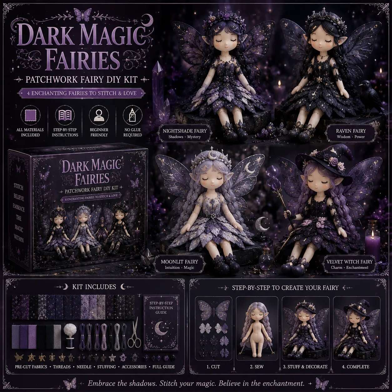 🔥LAST DAY 49% OFF - 🧵Fairy Patchwork DIY Collection