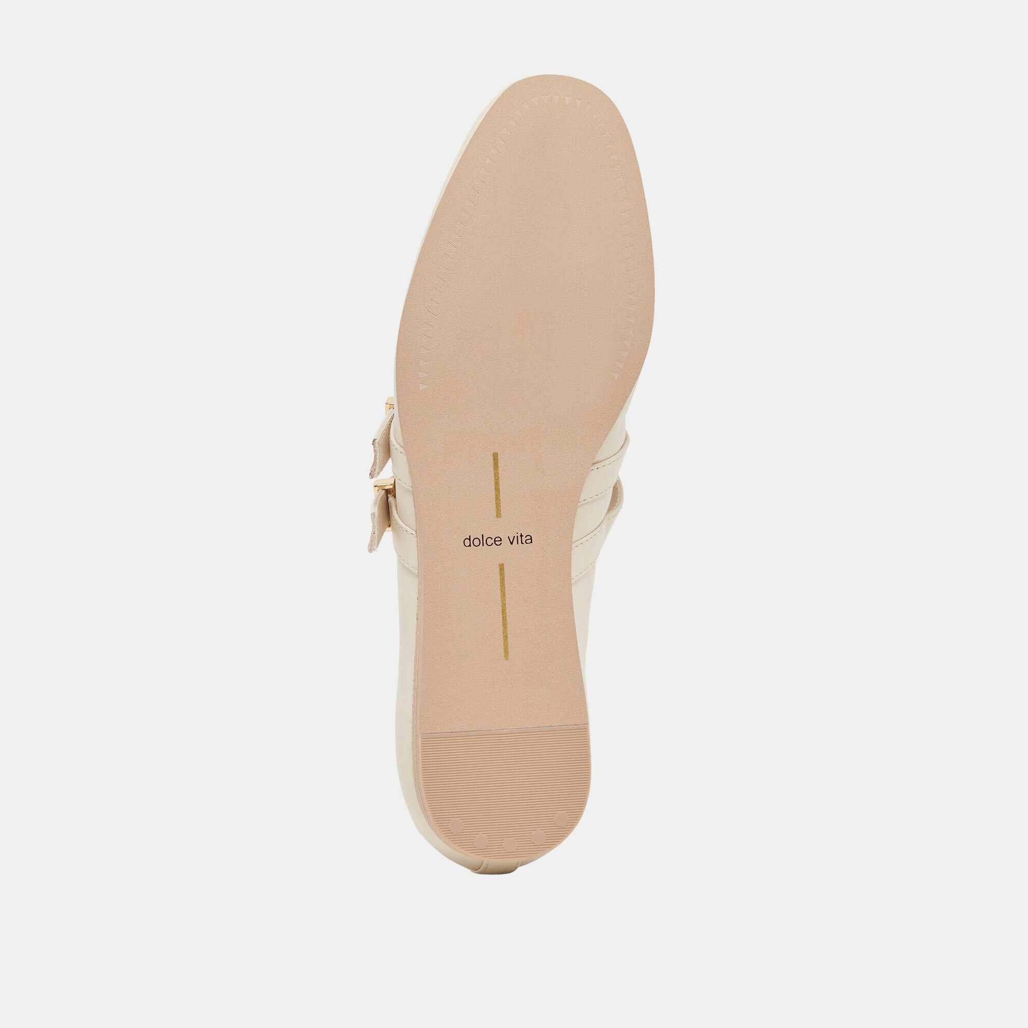 BAYLEE WIDE BALLET FLATS IVORY LEATHER