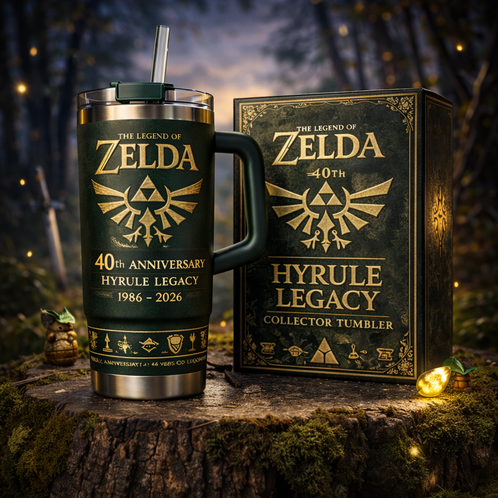 The Legend of Zelda: Hyrule Legacy 40th Anniversary Collector Tumbler