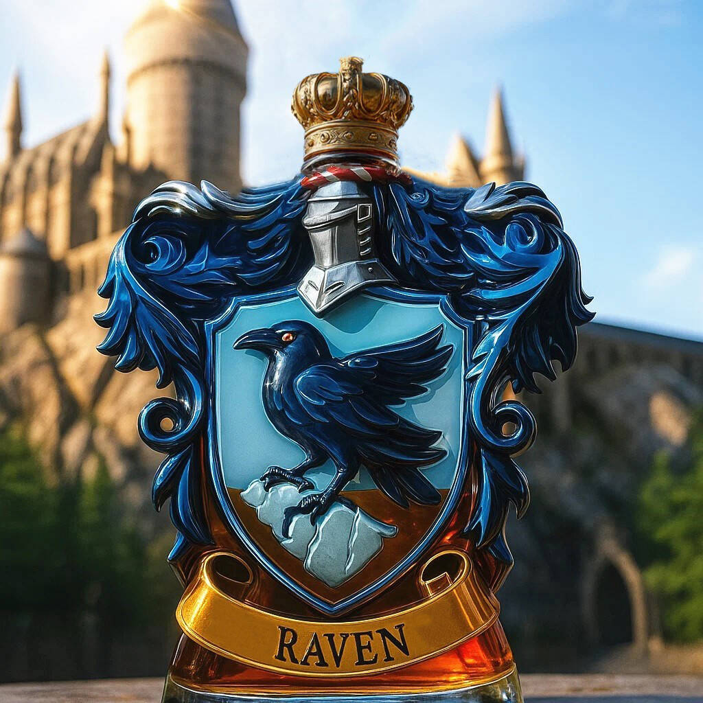 Hogwarts House Crest Whiskey Bottle