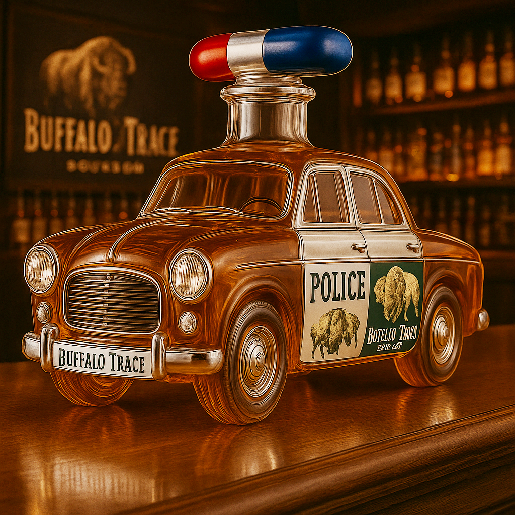 Police Car Whiskey Bottle