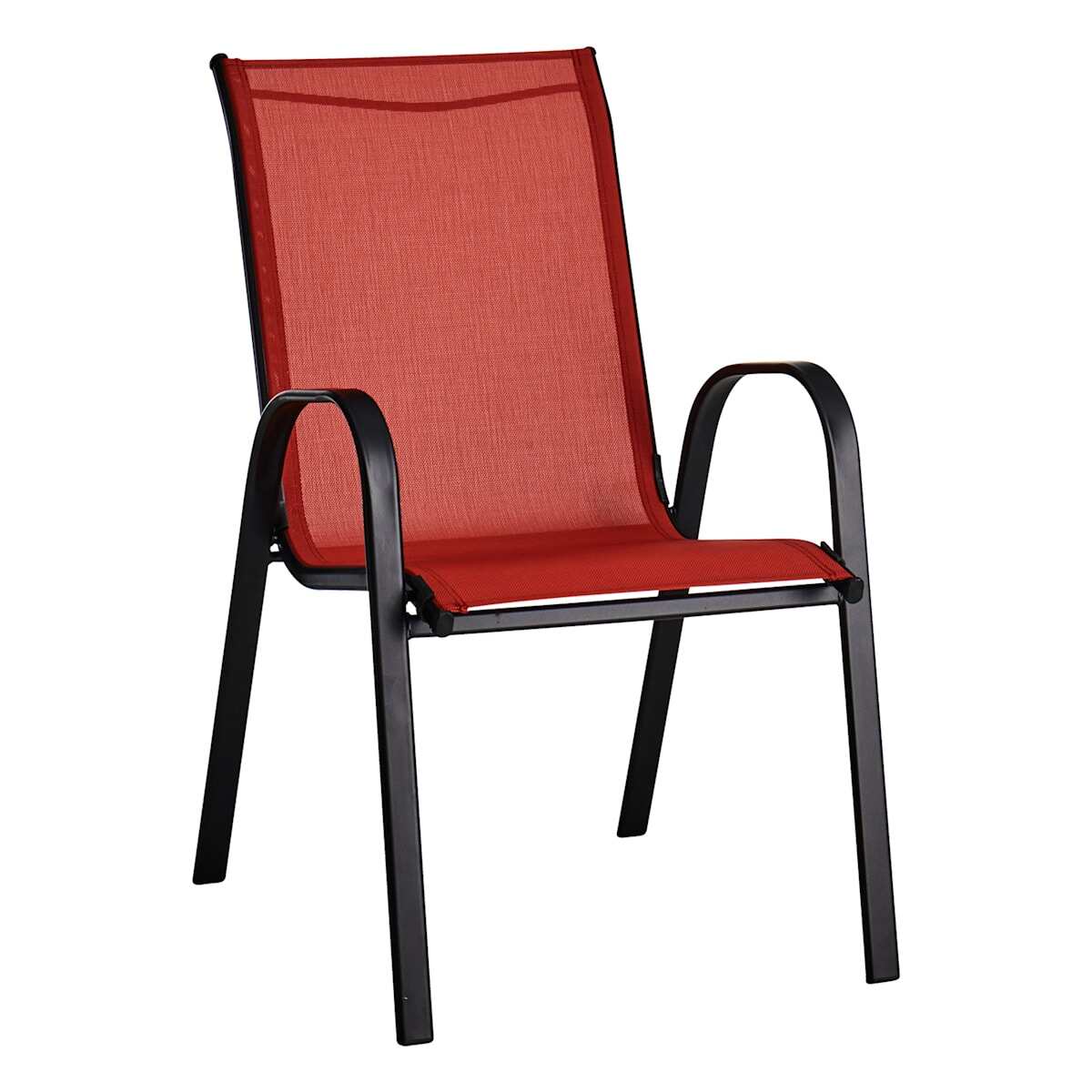 Stackable Sling Patio Chair, Red