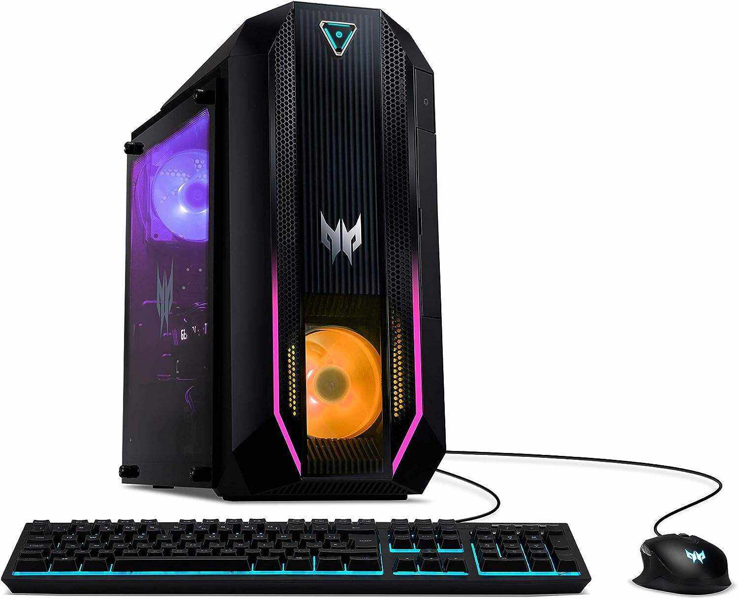 Acer Predator Orion 3000 PO3-630-UR13 Gaming Desktop | 11th Gen Intel Core i7-11700F 8-Core CPU | NVIDIA GeForce RTX 3070 | 16GB DDR4 | 1TB NVMe SSD | 1TB HDD | Intel Wi-Fi 6 | RGB Keyboard & Mouse