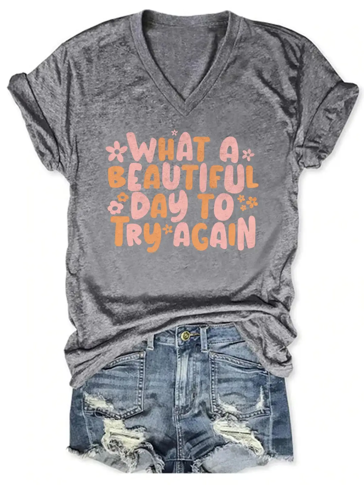 Mental Health It's A Beautiful Day Counselor Teacher ADHD Anxious Mental Health Awareness Casual Print T-shirt