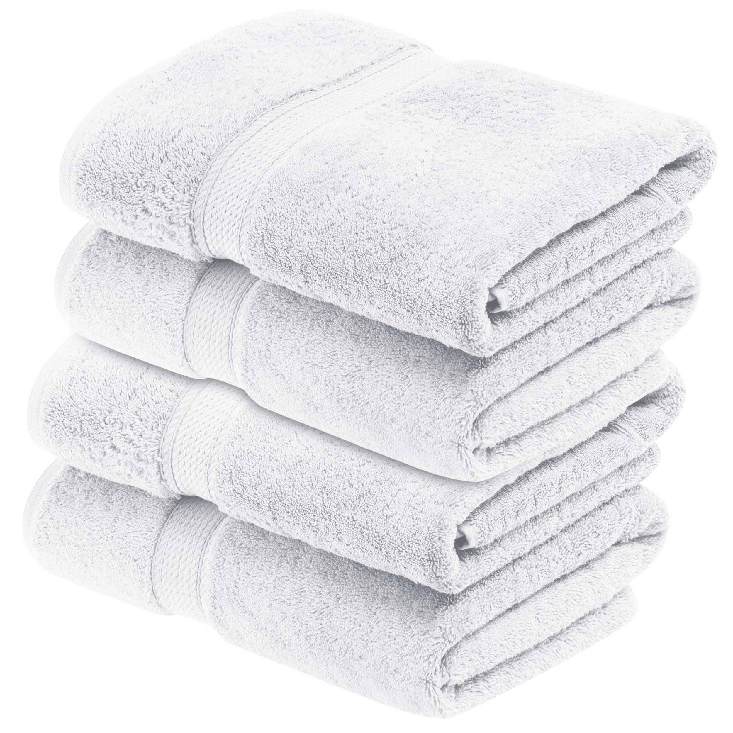 Superior Egyptian Cotton Pile Heavyweight Bath Towel Set of 4