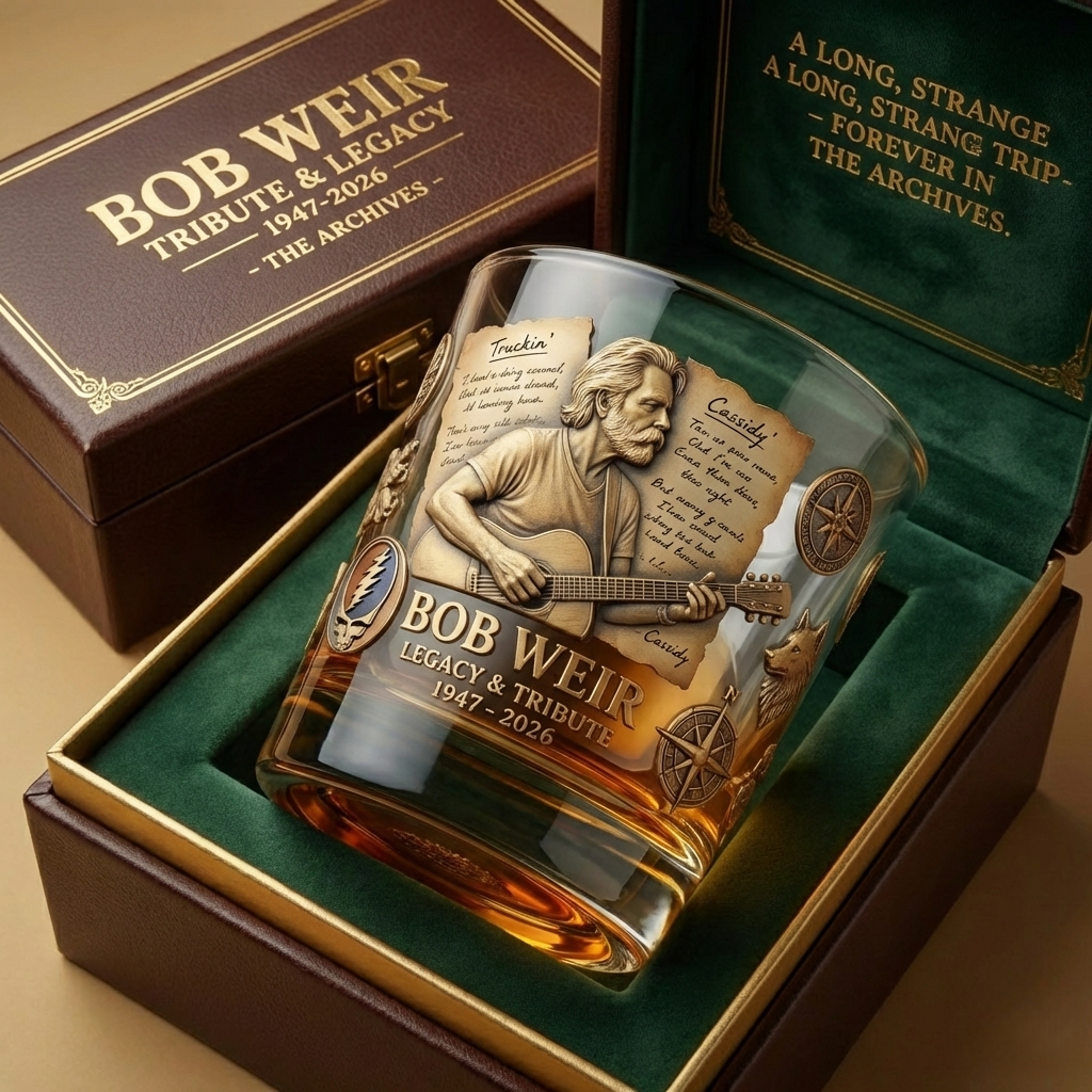 Bob Weir · 1947–2026 Memorial Commemorative Whiskey Glass