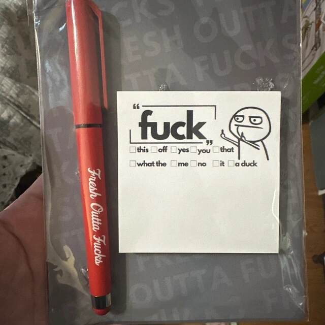 WACKY PAD AND PEN - SNARKY GIFT🎁