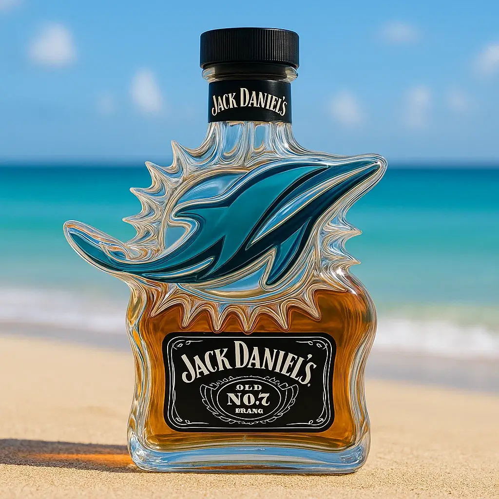 Miami Dolphins Whisky Bottle
