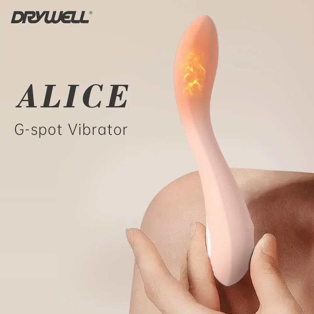 DRY WELL G-Spot Heating Rose Vibrator: Clitoral & G-Spot Stimulation